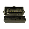 Tectran 667-70530 Junction Box Junction Box - Black, 7-Way, 30 AMP, Heavy-Wall Design