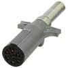 Tectran 670-71SGW Trailer Power Cable Plug and Receptacle Socket Kit Trailer Wiring Plug - 7-Way, Die-Cast Housing, with