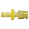 Tectran 735-44 Air Brake Air Line Fitting Air Tool Hose Barb - Brass, 1/4 in. Hose I.D, 1/4 in. Tube, Inverted Male Swivel