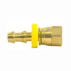 Tectran 738-88 Air Brake Air Line Fitting Air Tool Hose Barb - Brass, 1/2 in. Hose I.D, 1/2 in. Tube, Female Pipe Swivel