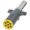 Tectran 680-E71SG Multi-Purpose Plug Trailer Wiring Plug - 7-Way, Auxiliary, Male Ground Pin, with Spring Guard