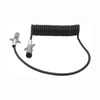 Tectran 7ETB542MG Trailer Power Cable Trailer Power Cable - 15 ft., 7-Way, Powercoil, Light Duty, Black, with Spring Guards