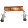Tectran 7MTY522MG Trailer Power Cable Trailer Power Cable - 15 ft., 7-Way, Powercoil, Medium Duty, Bronze, with Spring Guards