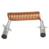 Tectran 7MTY622MG Trailer Power Cable Trailer Power Cable - 20 ft., 7-Way, Powercoil, Medium Duty, Bronze, with Spring Guards