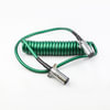 Tectran 7ATG542MW Trailer Power Cable 15 ft. Green ABS Duty Powercoil, 48” x 12” Leads, 2 Plugs with WeatherSeal™