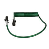 Tectran 7ATG542PG Trailer Power Cable Trailer Power Cable - 15 ft., 7-Way, Powercoil, ABS, Green, with Poly Plugs