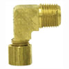 Tectran 869-2X1 Air Brake Air Line Fitting Transmission Air Line Fitting - Brass, 1/8 in. Tube, 1/16 in. Thread, Elbow