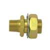 Tectran 84060 Air Brake Frame Coupling Steel Bulkhead Male to Female Frame Fitting, 1/2" NPT x 1/4" NPT, 2.9" OAL, 1 1/4"