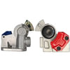 Tectran 9216F Gladhand Gladhand - Anodized Aluminum Cast Body, 38 degree Angle Mount, Emergency