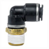 Tectran QL136910C Male Elbow Fitting DOT 90-Deg Male Elbow Push-Lock Swivel Composite Fitting, 5/8" Tube Size, 3/8" Pipe