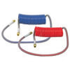 Tectran 17220-024 Air Brake Hose 20 ft. Red and Blue Industry Grade Air Coil with LIFESwivel Fittings, 24" x 12" Lead Lengths