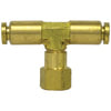 PL1378-4B by TECTRAN - Air Brake Air Line Thread Branch Tee - 1/4 - in. Tube, , Female, Swivel Brass