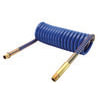 16B15BH by TECTRAN - Vortecx Blue Armorcoil with Brass Handles, 15 ft., 12" x 12" Leads, 1/2" Tube OD
