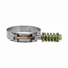 Tectran HTS388 Hose Clamp Stainless Steel Hose Clamp with Spring Loaded T- Bolt, 3 9/16" - 3 7/8" Range