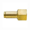 Tectran PL1366-6C Air Brake Air Line Fitting DOT Female Push-Lock Brass Connector Fitting for Nylon Tubing, 3/8" Tube Size