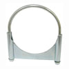 Tectran MUC5G Exhaust Muffler Clamp Exhaust Muffler Clamp - 5 in. O.D, Zinc Plated, Guillotine Type, with U-Bolt and Band
