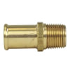Tectran 325-10D Air Brake Air Line Fitting Air Tool Hose Barb - Brass, 5/8 in. Hose I.D, 1/2 in. NPT, Hose Barb to Male Pipe