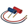 Tectran 16220BV Air Brake Hose 20 ft. Blue V-Line Aircoil with DOT Brass Fittings, 1/2" Tube OD, 12" x 12" Lead Lengths