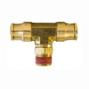 Tectran PL13726CR Air Brake Air Line Tee Push-On Hose Fitting - 3/8 in. Tube, 3/8 in. Thread, Male Branch Tee, Swivel