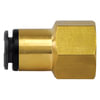 Tectran QL1366-8C Air Brake Air Line Fitting DOT Female Push-Lock Composite Connector Fitting, 1/2 in. Tube Size, 3/8 in.