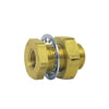 Tectran 84046 Air Brake Frame Coupling Steel Bulkhead Female to Female Frame Fitting, 1/4-18 NPT Thread Size, 1 in. Overall
