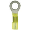 Tectran TY50S Ring Terminal Ring Terminal - Yellow, 12-10 Wire Gauge, 1/2 inches Stud, Solder and Shrink