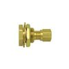 Tectran 84044 Air Brake Frame Coupling Bulkhead Frame Fitting for Female to Nylon Tubing. 1/2" OD, 1.75" OAL