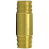 113-B3 by TECTRAN - Air Brake Pipe Nipple - Brass, 1/4 in. Pipe Thread, 3 in. Long Nipple