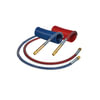 Tectran 20016 Air Brake Hose Assembly 15 ft. Blue Industry Grade Air Coil with Brass Handles, 40" x 12" Lead Lengths