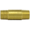 Tectran 113A21/2 Air Brake Air Line Fitting Brass Long Nipple Pipe Fitting with 1/8 in. Pipe Thread and 2 1/2 in. Length