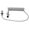Tectran 37241 Trailer Power Cable 15 ft. 7-Way Standard Duty Silver Powercoil Cable with Spring Guards, 12" x 12" Leads