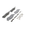 MX966B by WAGNER - Wagner Brake ThermoQuiet MX966B Semi-Metallic Disc Brake Pad Set