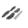 Wagner MX1680 Disc Brake Pad Set Wagner Brake ThermoQuiet MX1680 Semi-Metallic Disc Brake Pad Set