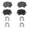 QC1595 by WAGNER - Wagner Brake ThermoQuiet QC1595 Ceramic Disc Brake Pad Set