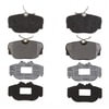 Raybestos PGD493AM Disc Brake Pad Set Raybestos Element3 Metallic Brake Pad Set