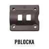 10001485 by MINIMIZER - Back Block - for Plastic Tapered, Black, Polymer Composite