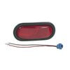 Grote 52582 Brake / Tail / Turn Signal Light Oval Torsion Mount III Stop/Tail/Turn Lamp, Red, Male-Pin (52562 + 92420 +