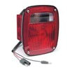 Grote 52832 Brake / Tail / Turn Signal Light Torsion Mount Two-Stud Stop / Tail / Turn Light w/ Side Marker & Molded Pigtail