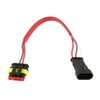 Grote 66444 Parking / Turn Signal / Stop Light Connector Hard-Shell Connector Pigtail, 3-Way Hard Shell To 4-Way Hard Shell