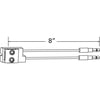 Grote 66982 Parking / Turn Signal / Stop Light Connector "PIGTAIL, 8 LON