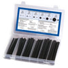 Grote 836502 Heat Shrink Tubing Assortment Shrink Tubing Kit, 3:1, Dual Wall, Black, 50 Pk