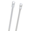 Grote 836027 Cable Tie Nylon Cable Ties, Screw Mount, 100 Pack, White