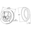 Grote G40125 Hi Count® 4" LED Stop / Tail / Turn Light - Kit (G4002 + 91740 + 67090), Multi Pack