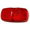 Grote G46023 Side Marker Light CLR/MKR,RED,HICNT™LED,SQ CRNR,SCLP LENS