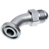 Gates G60906-2016 Hydraulic Coupling / Adapter Code 61 O-Ring Flange to Male JIC 37 Flare - 45 - High Pressure