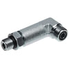 Gates G60811-0606 Hydraulic Coupling / Adapter Male Flat-Face O-Ring to Male O-Ring Boss - 90 Long Drop (SAE to SAE)