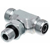 Gates G60820-1010 Hydraulic Coupling / Adapter Male Flat-Face O-Ring on Run to Male O-Ring Boss - Tee (SAE to SAE)