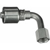 Gates G25205-0404 Hydraulic Coupling / Adapter Female SAE 45 Flare Swivel - 90 Bent Tube (MegaCrimp)