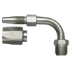 Gates G34504-0808 Hydraulic Coupling / Adapter Male SAE 45 Flare Inverted Swivel - 90 Bent Tube - Steel