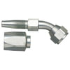 Gates G35175-0606 Hydraulic Coupling / Adapter Female JIC 37 Flare Swivel - 45 Bent Tube - Steel (C5E Hose)